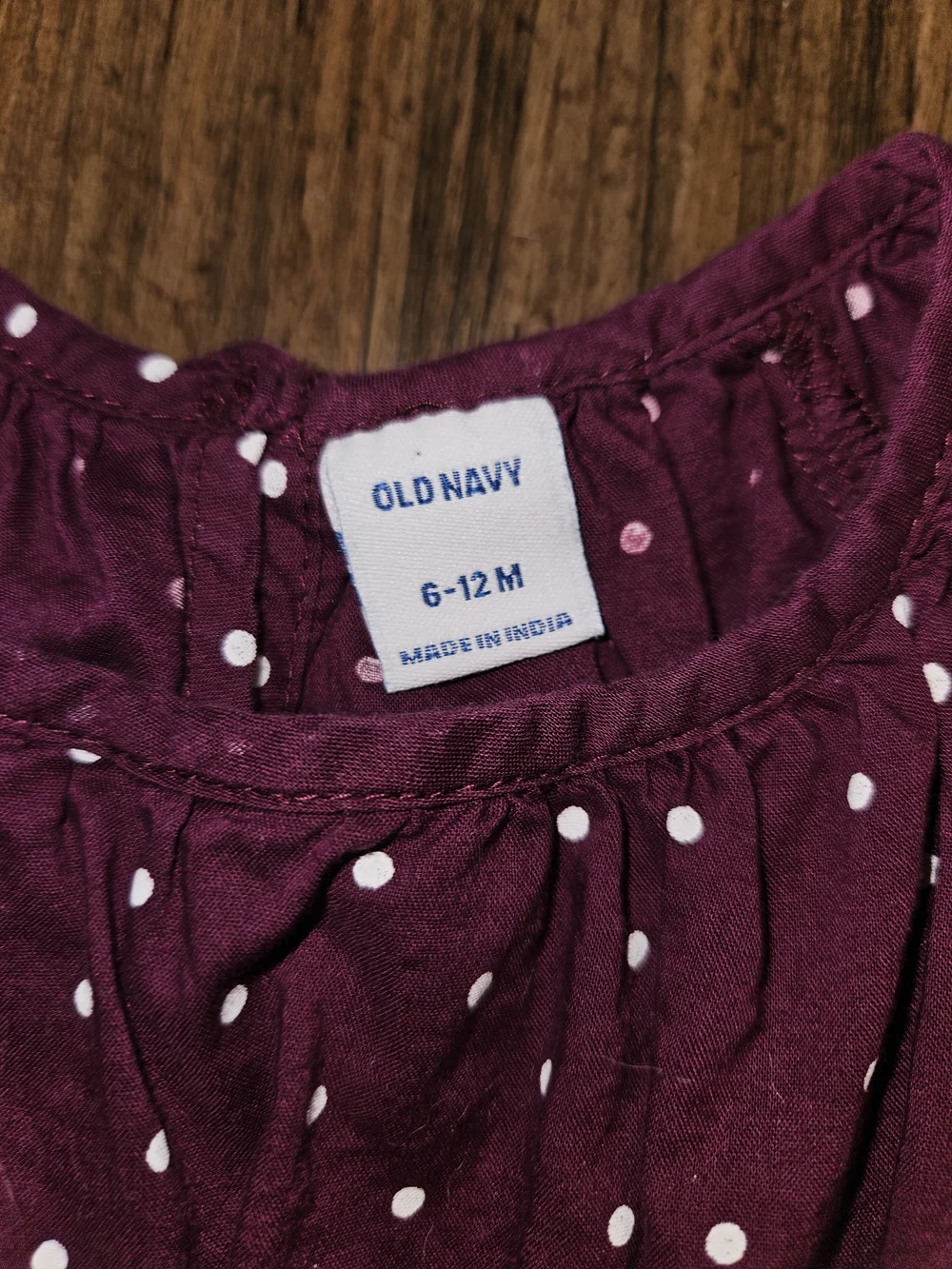 Carter's Plum Polka Dot Ruffle Dress